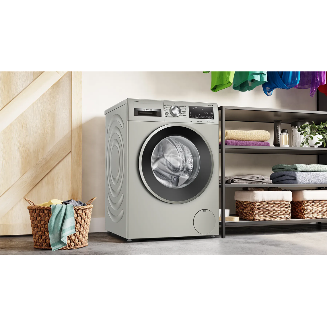 Serie 6 Lavadora de carga frontal 9 kg 1400 r.p.m., Acero inoxidable 4