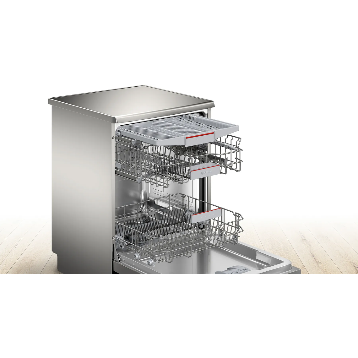 Serie 4 Lavavajillas de Libre Instalación 60 cm Acero Cepillado Antihuellas 4