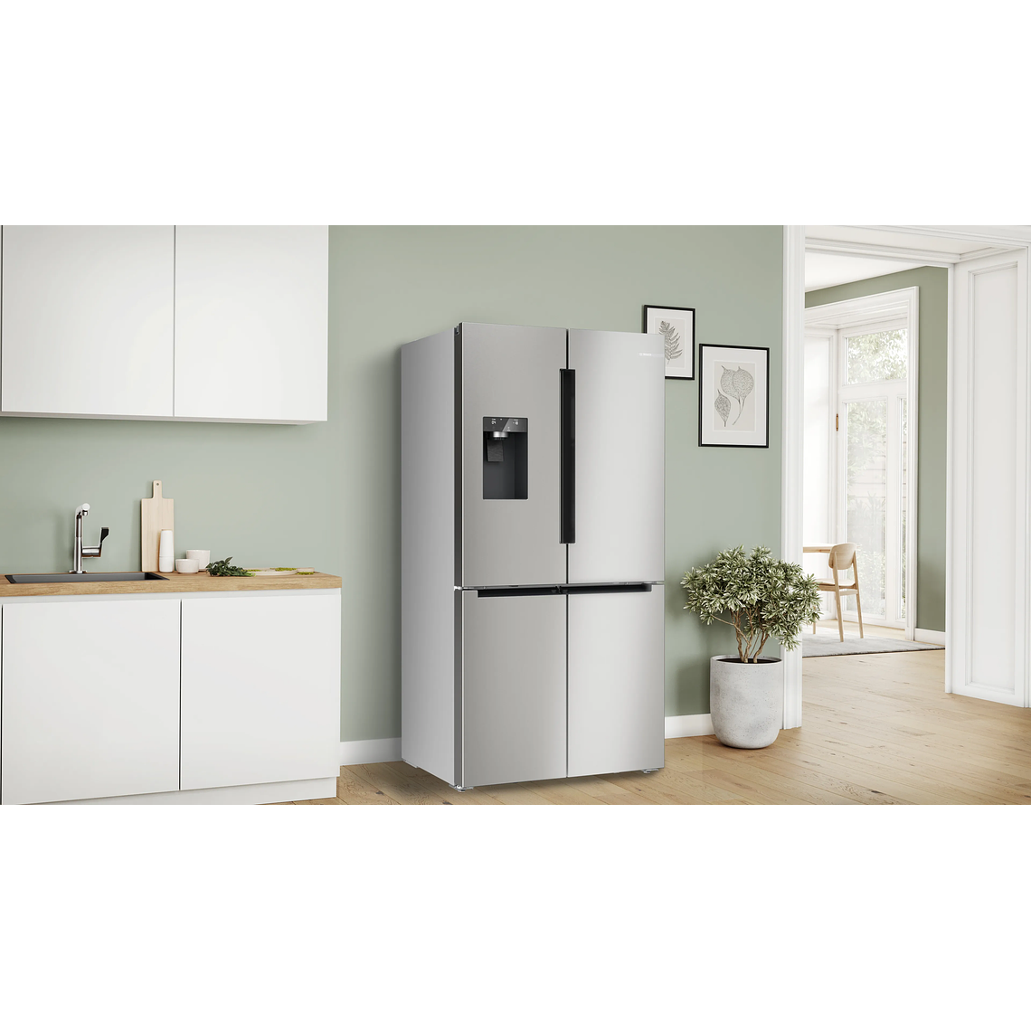 Serie 6 Multipuerta 183 x 90.5 cm Acero cepillado antihuellas 2