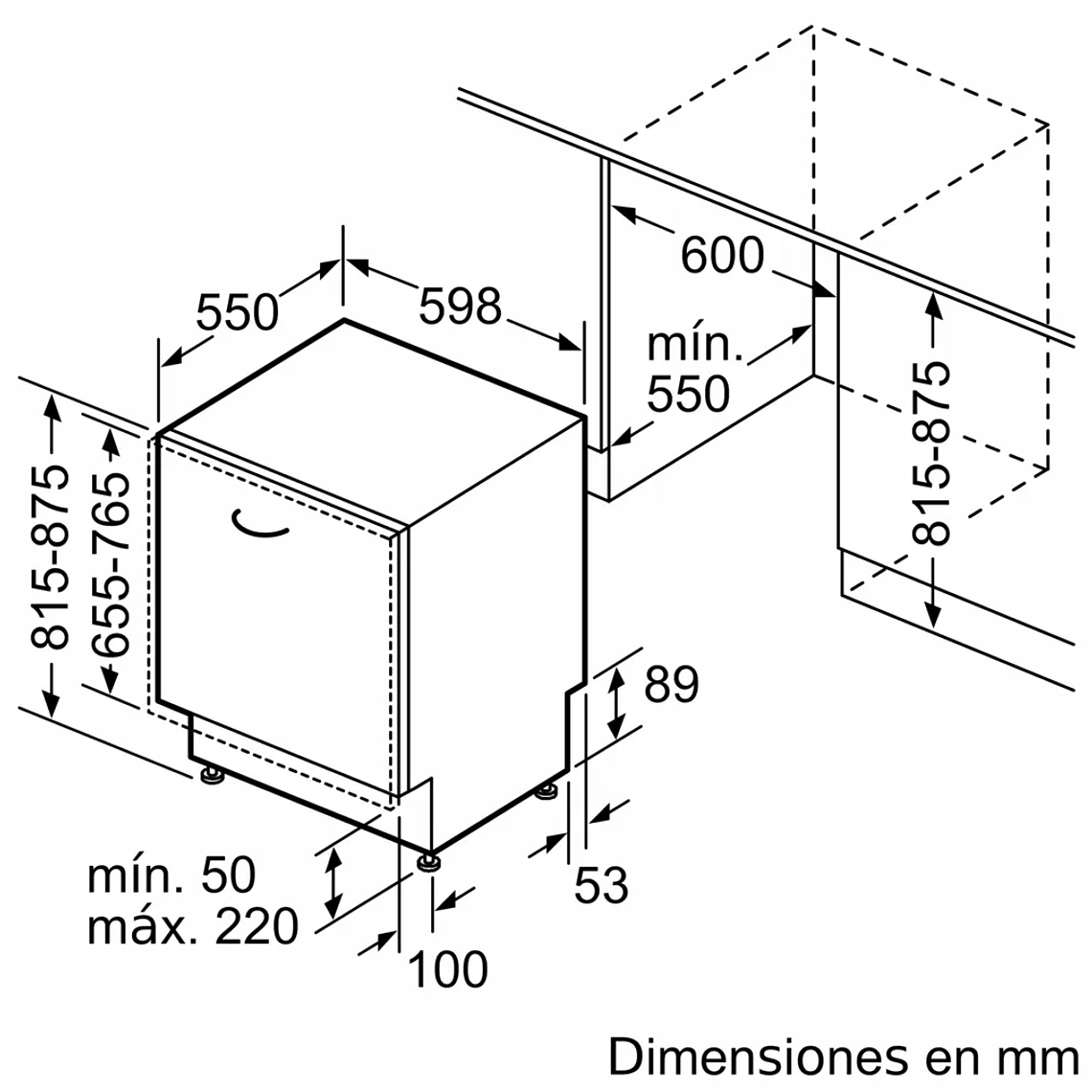 Serie 6 Lavavajillas totalmente integrable 60 cm Puerta deslizante 7