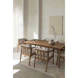 Juego de Comedor 6 Sillas en Madera de Acacia (180 x 90cm)