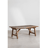 Juego de Comedor Extensible Rectangular 10 Sillas en Madera de Acacia (200-300 x 100cm)