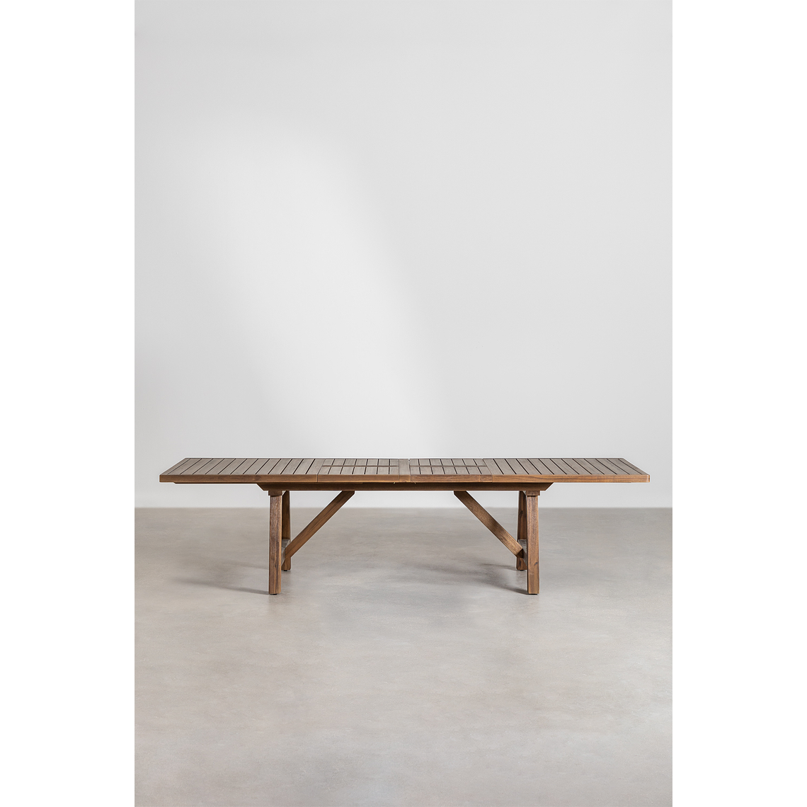 Juego de Comedor Extensible Rectangular 10 Sillas en Madera de Acacia (200-300 x 100cm) 5