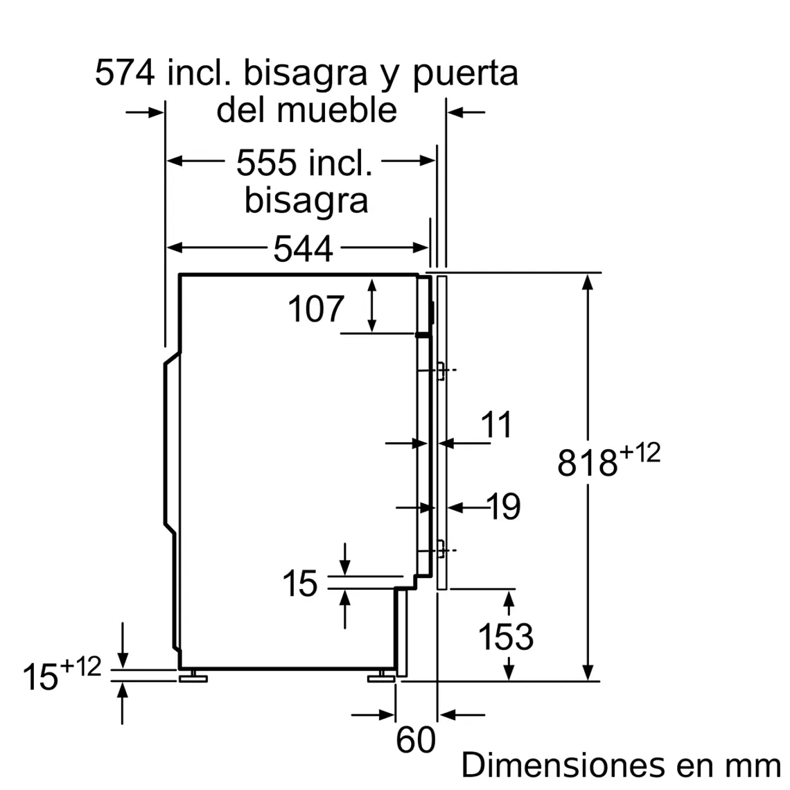 Serie 6 Lavadora integrable 8 kg 1200 r.p.m. 13