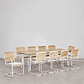 Juego de Comedor Rectangular 10 Sillas en Reposabrazos en Madera de Acacia (240 x 100 cm) Lowel - Miniatura 2
