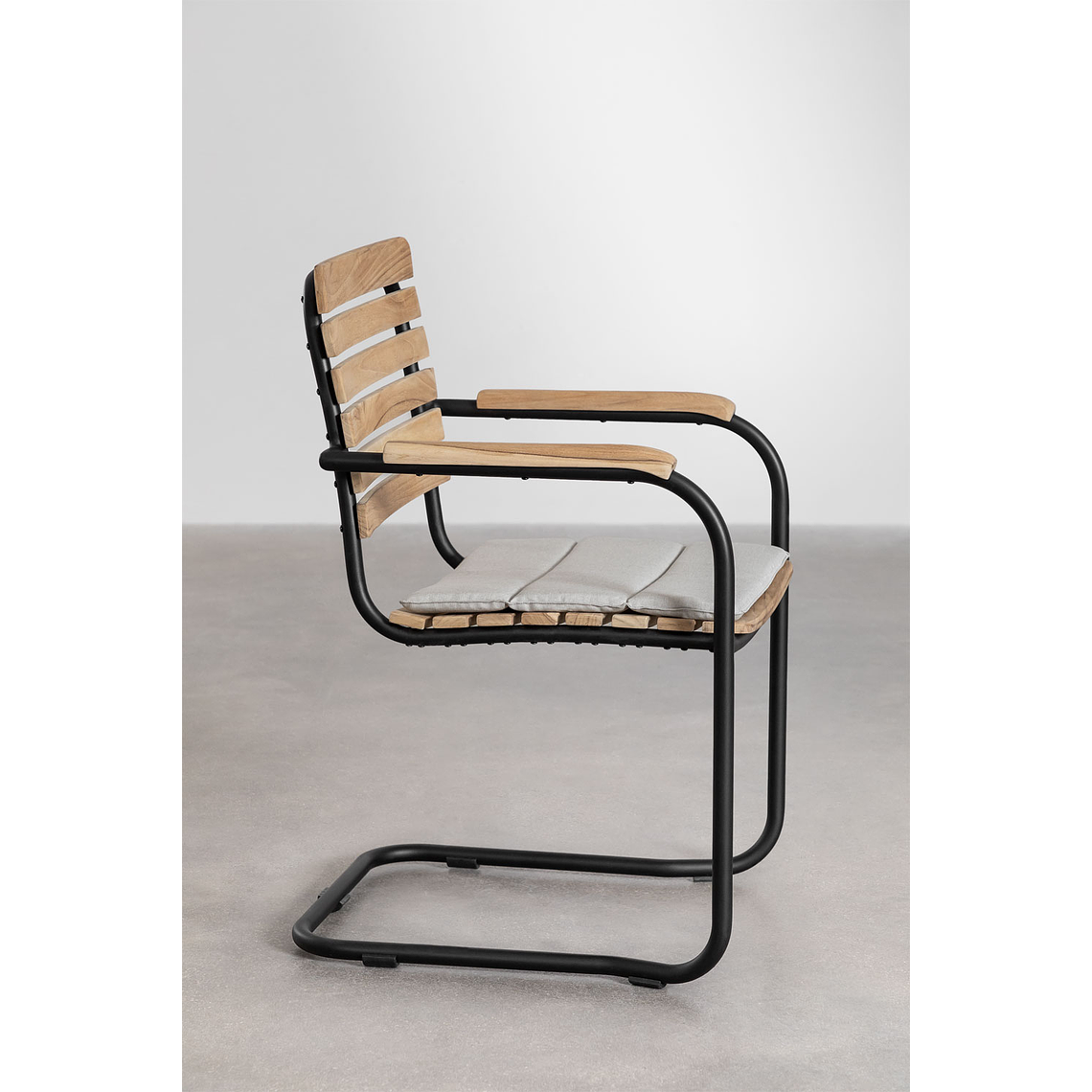 Juego de Comedor Rectangular 10 Sillas en Reposabrazos en Madera de Acacia (240 x 100 cm) Lowel 14