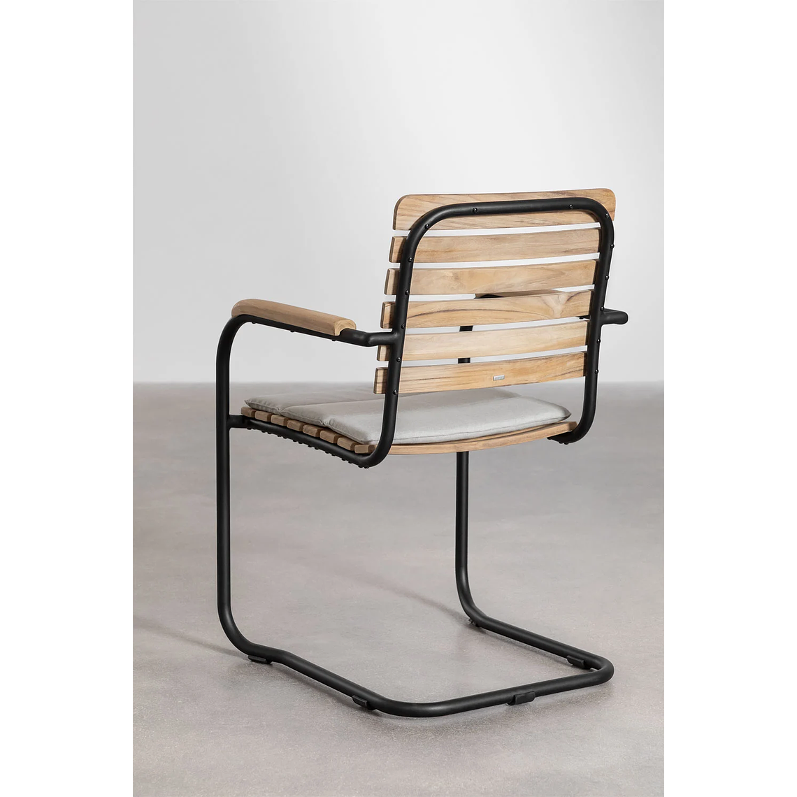 Juego de Comedor Rectangular 10 Sillas en Reposabrazos en Madera de Acacia (240 x 100 cm) Lowel 15