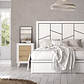 Respaldo + dos veladores con 3 cajones AZOR BLANCO/ROBLE  161 cm - Miniatura 3