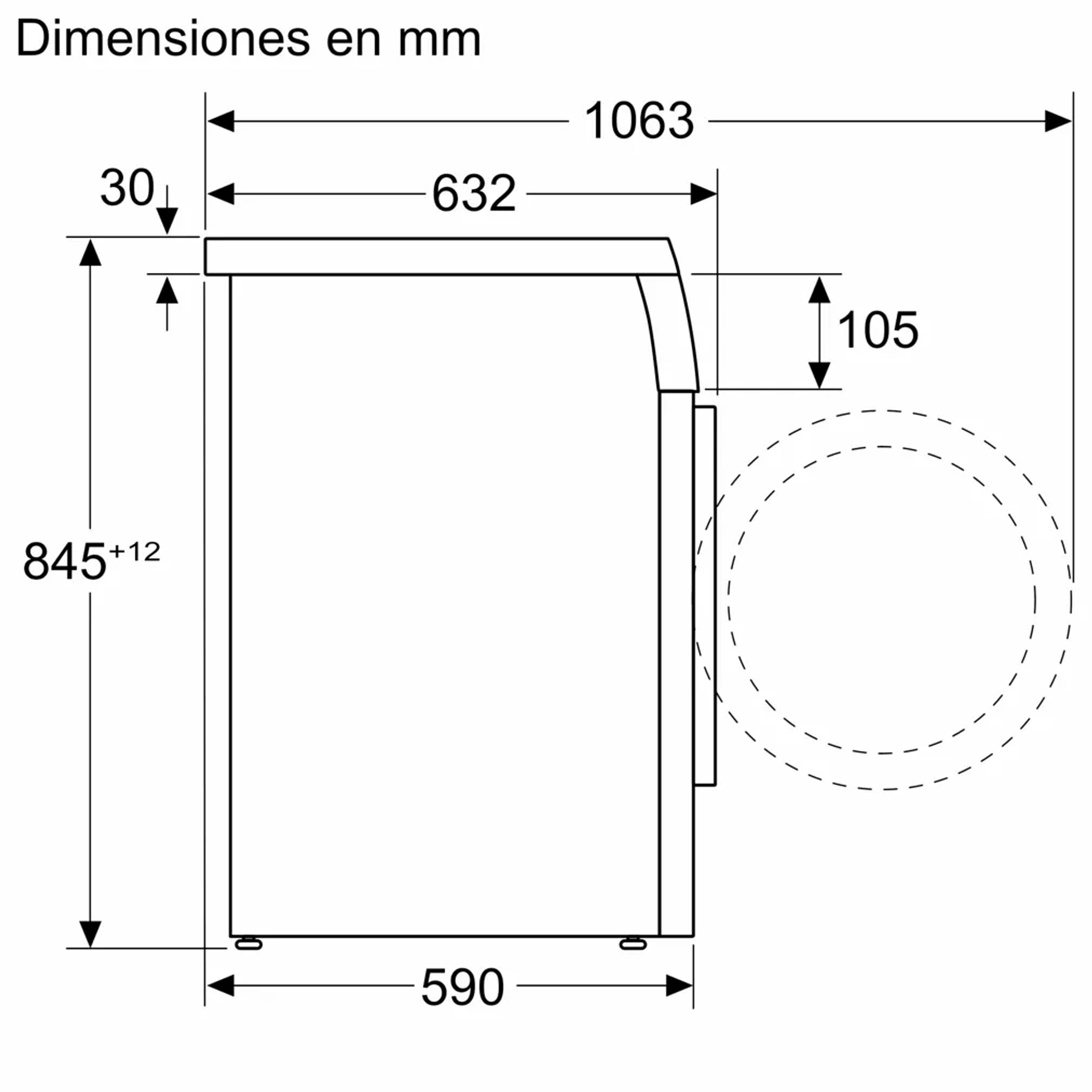 Serie 6 Lavadora de carga frontal 9 kg 1400 r.p.m., Acero inoxidable