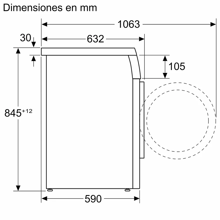Serie 6 Lavadora de carga frontal 9 kg 1400 r.p.m., Acero inoxidable 8