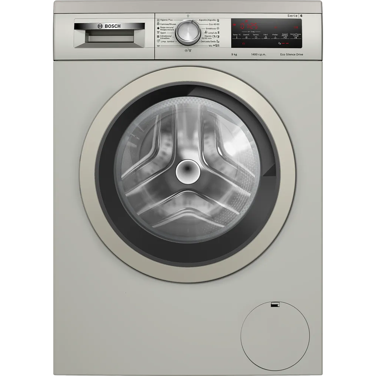 Serie 6 Lavadora de carga frontal 9 kg 1400 r.p.m., Acero inoxidable 1