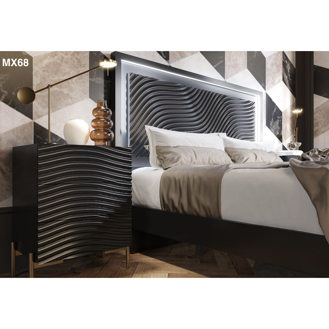 DORMITORIO MX68 FRANCO FURNITURE 160 cm  1