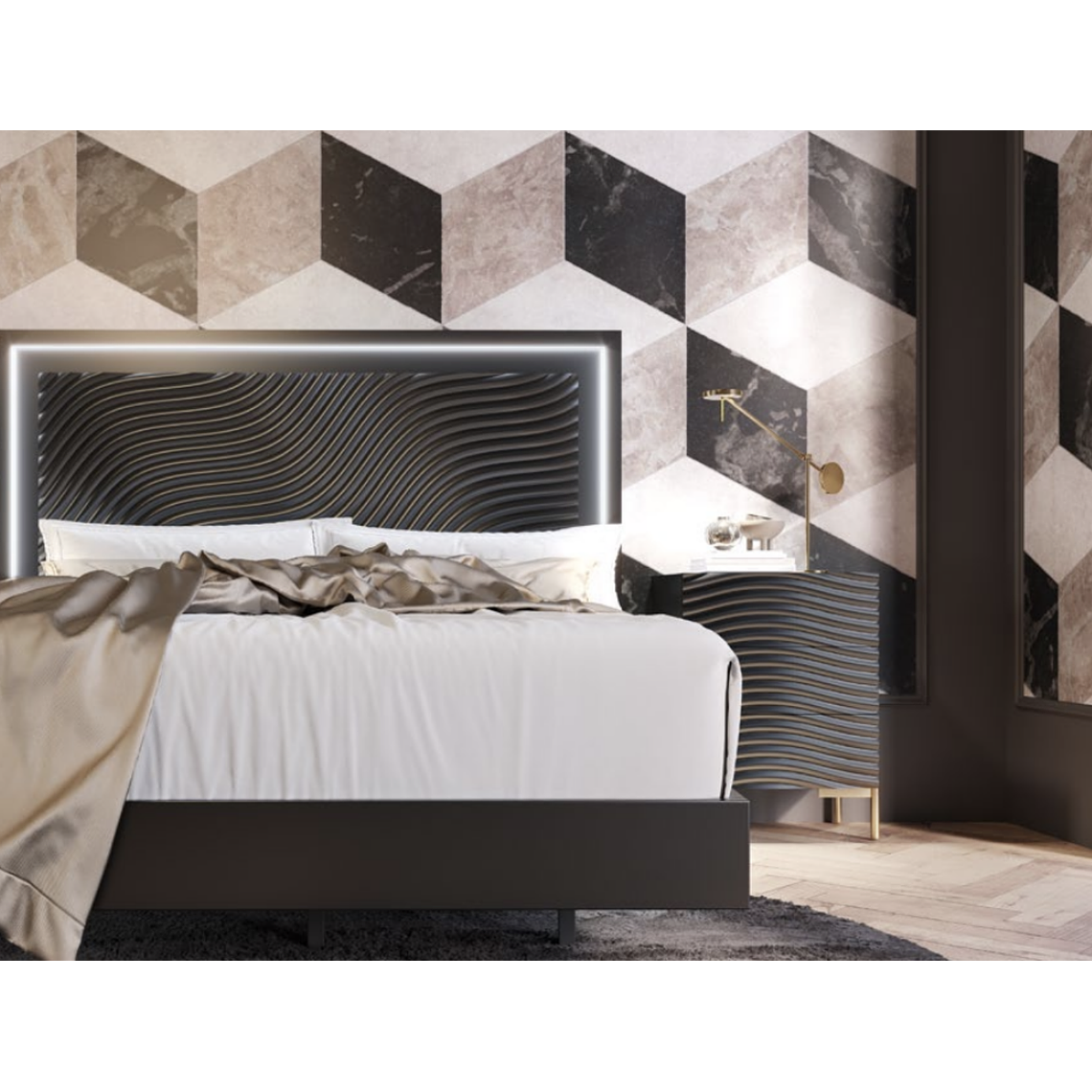 DORMITORIO MX68 FRANCO FURNITURE 160 cm  2