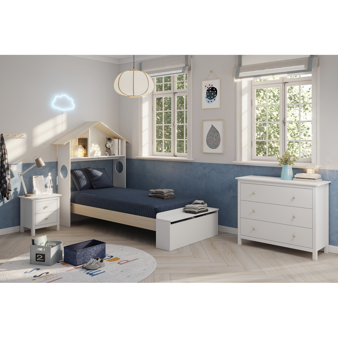 CÓMODA MAX 3 cajones 100CM 5