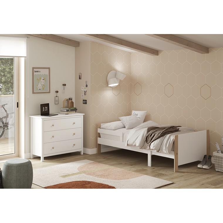 CÓMODA MAX 3 cajones 100CM 6