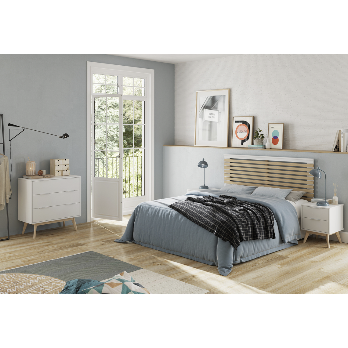 CÓMODA CAMPA 3C DE 80CM BLANCA 4