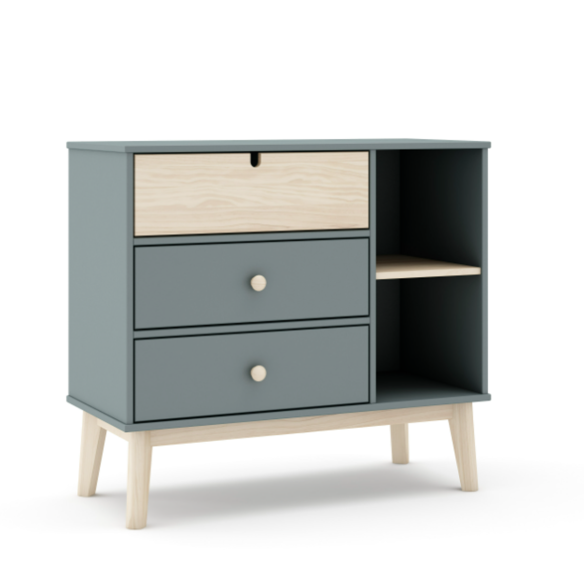 CÓMODA ESTEFAN 3 Cajones 2H NORDICA 90 cm 1