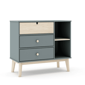 CÓMODA ESTEFAN 3 Cajones 2H NORDICA 90 cm