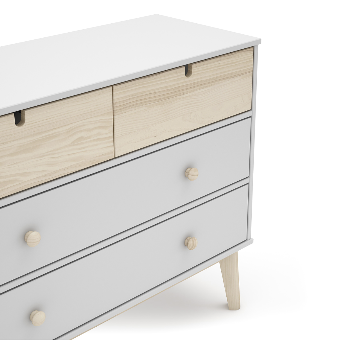 CÓMODA ESTEFAN 4 CAJONES 100CM NORDICA 2