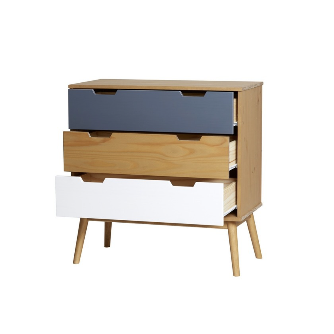 CÓMODA NORDICA CUSCO 3 CAJONES DE 80CM 2