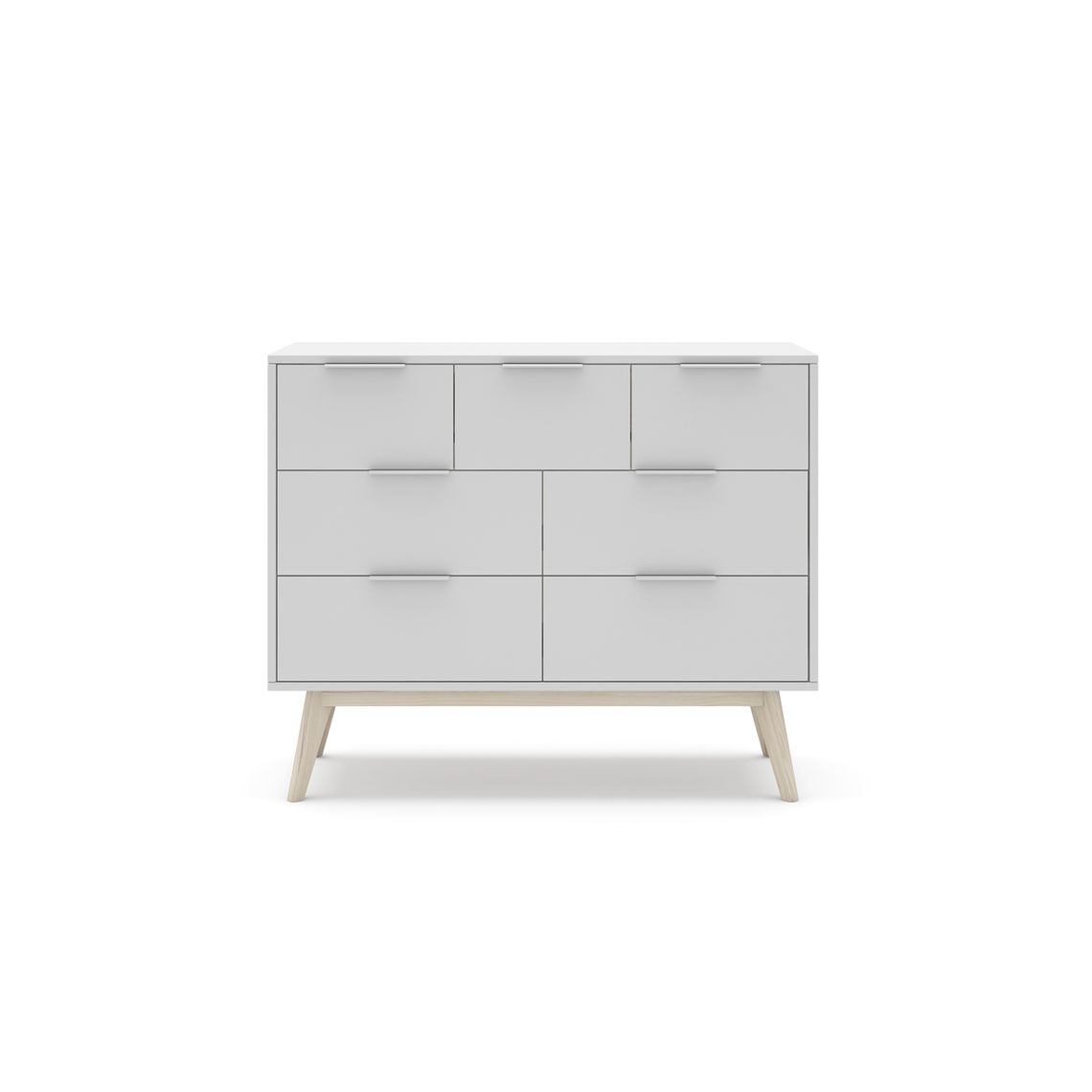 CÓMODA CAMPA 4+3 CAJONES BLANCO 120 CM 3