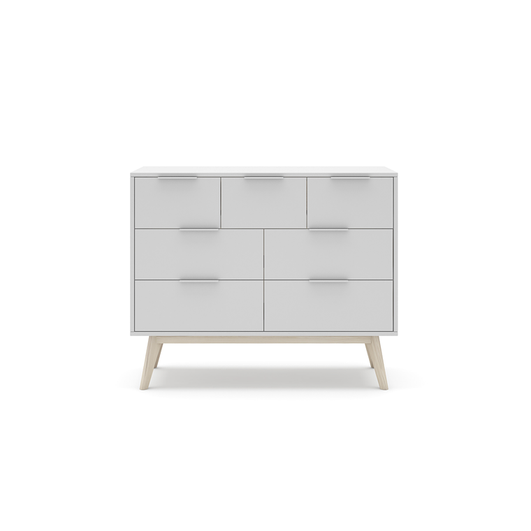 CÓMODA CAMPA 4+3 CAJONES BLANCO 120 CM 3