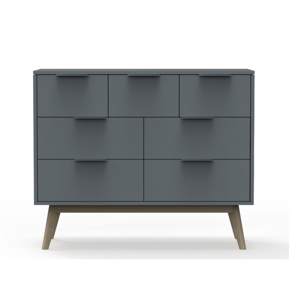 CÓMODA PISCI 4+3 CAJONES VERDE KAKI 120 CM 1