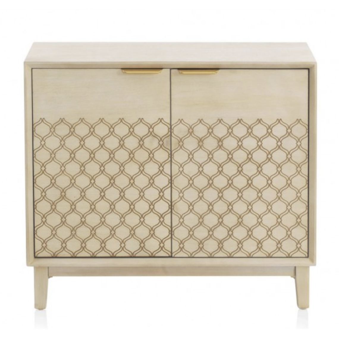 CÓMODA DE 2 PUERTAS CHAPA ROBLE MARFIL 84 CM 1