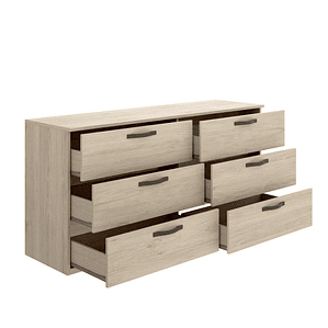 CÓMODA DE 6 CAJONES VASA DE 140CM