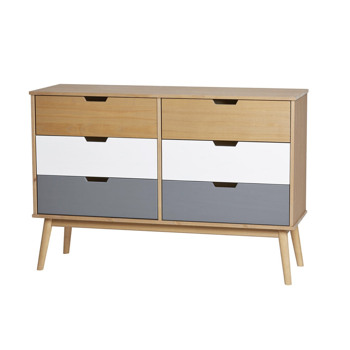 CÓMODA NORDICA CUSCO 6 CAJONES 120CM 1