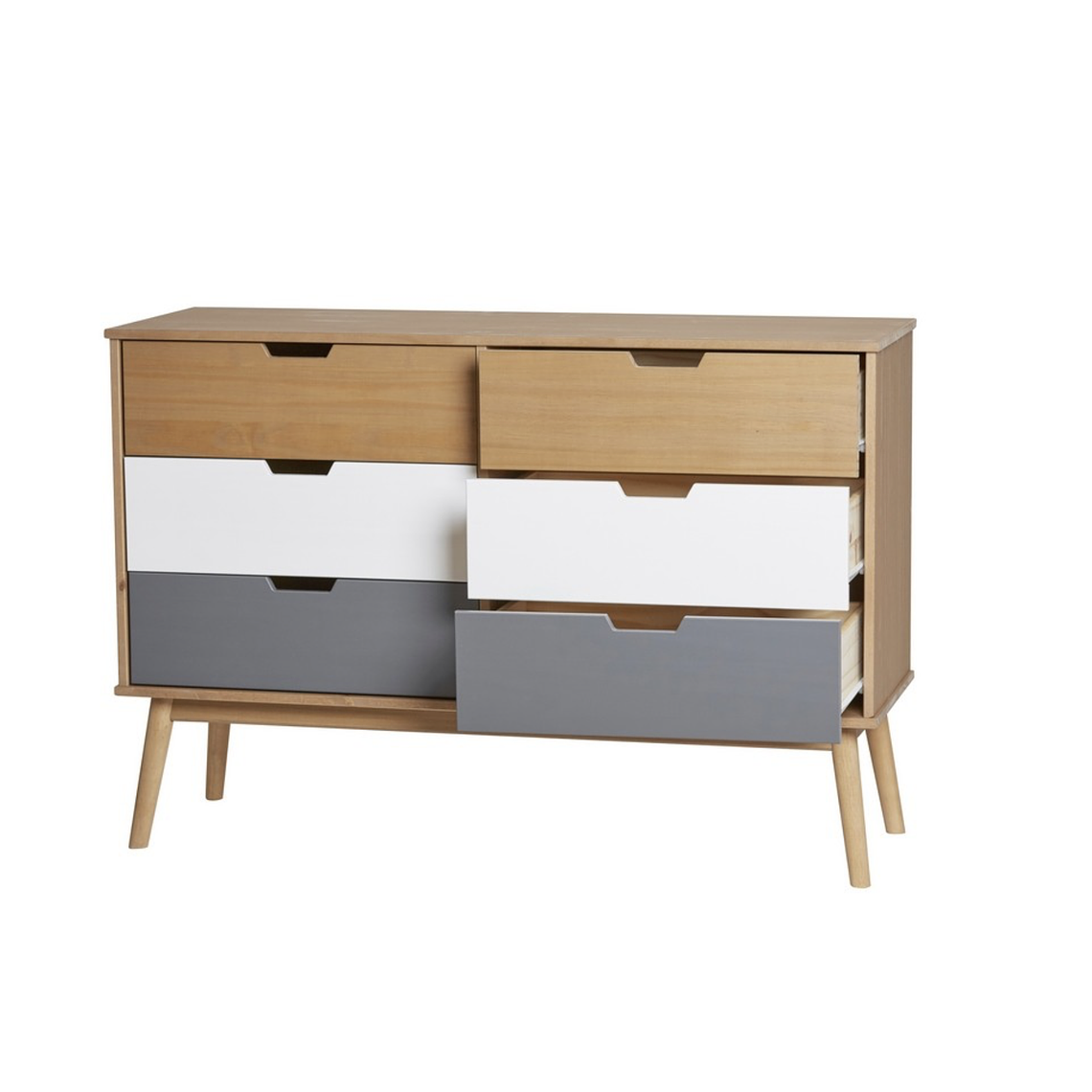 CÓMODA NORDICA CUSCO 6 CAJONES 120CM 2