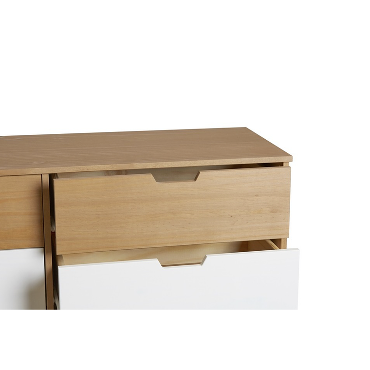 CÓMODA NORDICA CUSCO 6 CAJONES 120CM 3