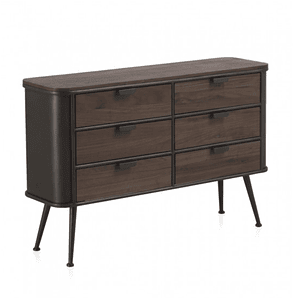 CÓMODA METALICA DE 6 CAJONES 120 CM