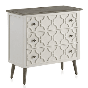 CÓMODA VINTAGE 3 CAJONES 83CM