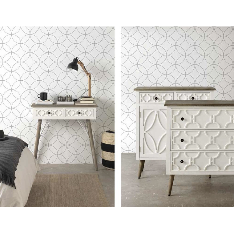 CÓMODA VINTAGE 3 CAJONES 83CM 6