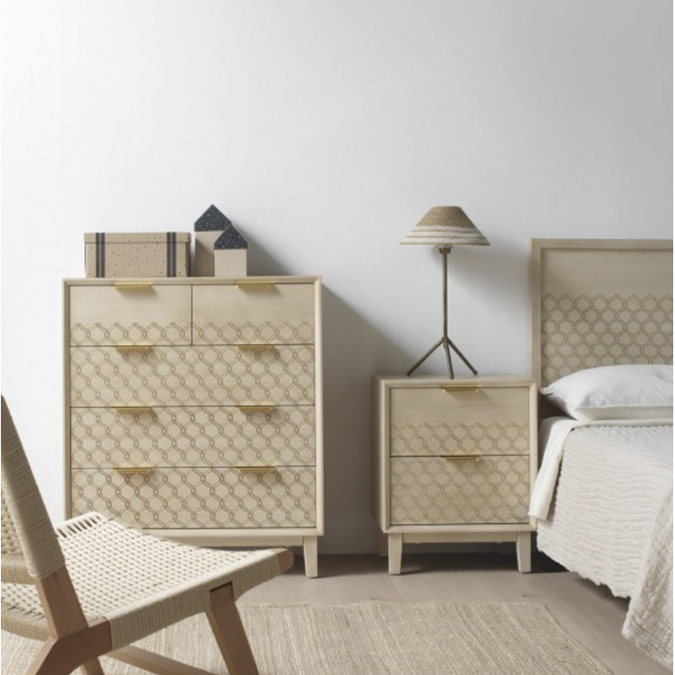 CÓMODA DE 5 CAJONES CHAPA ROBLE 80 CM 3