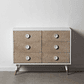 CÓMODA BLANCO-NATURAL 6 CAJONES 100 CM - Miniatura 1