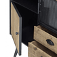 CÓMODA METALICA CON TAPA DE MADERA 80CM - Miniatura 3