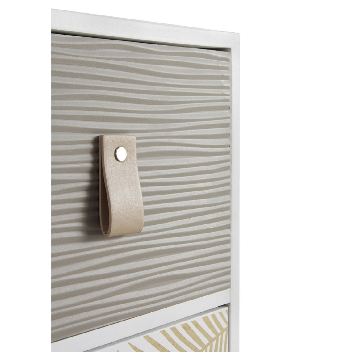 CÓMODA MADERA BLANCA ART DECO 6 CAJONES 80 CM 3