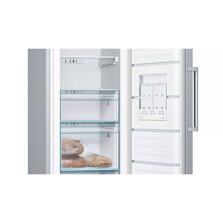 Serie 4 Congelador de libre instalación 176 x 60 cm Acero mate antihuellas 4