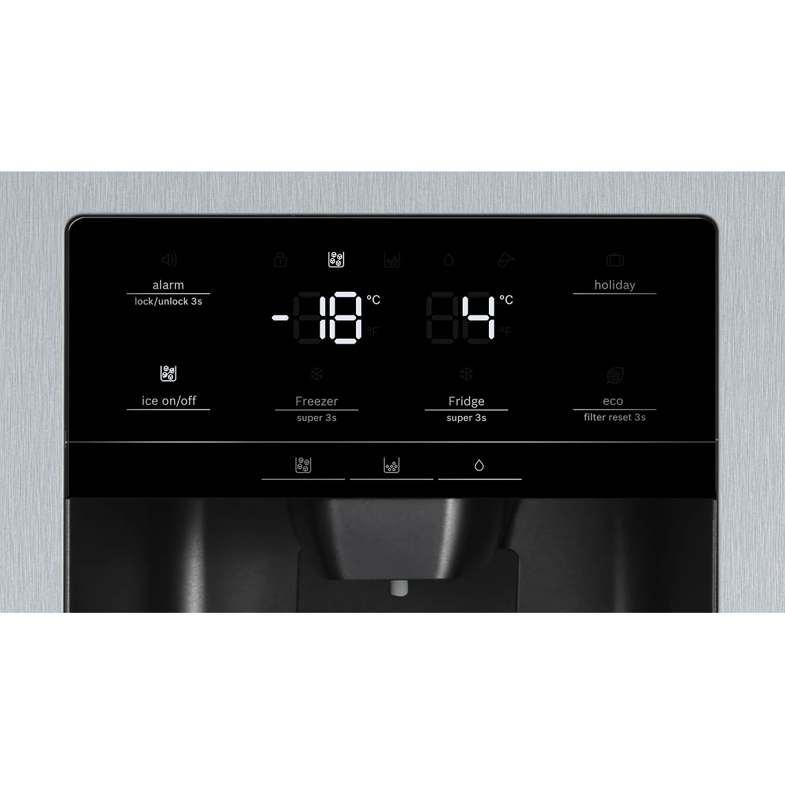 Serie 6 Frigorífico americano 178.7 x 90.8 cm Acero cepillado antihuellas 3