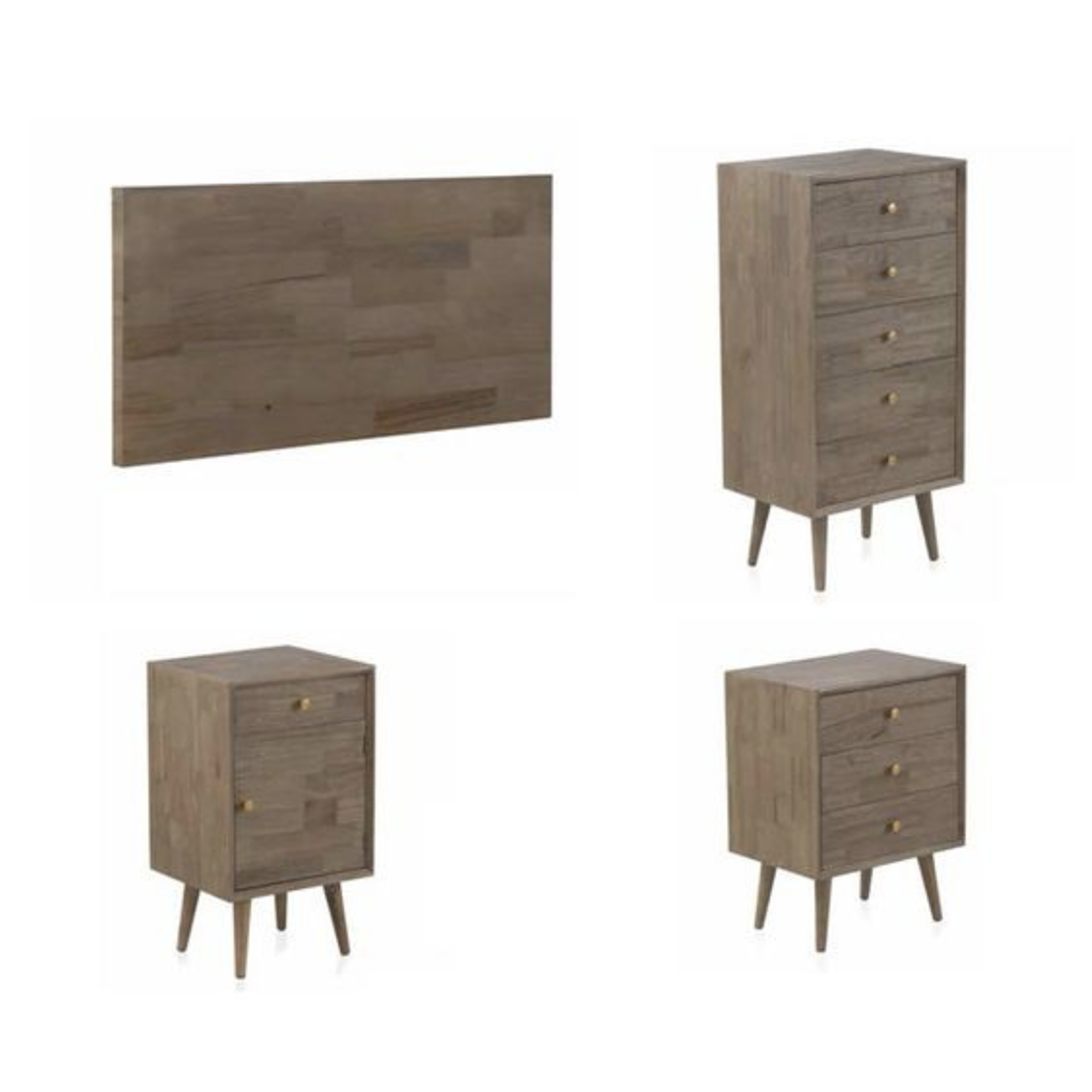 CÓMODA VINTAGE 3 CAJONES DE 80CM 4