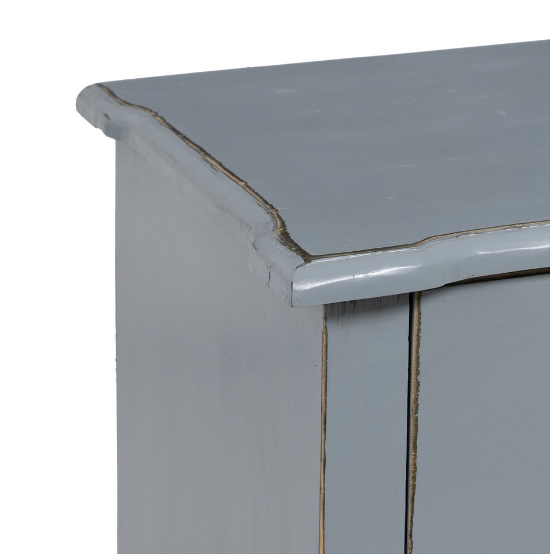 CÓMODA AZUL MADERA DE OLMO DORMITORIO 83 CM 4