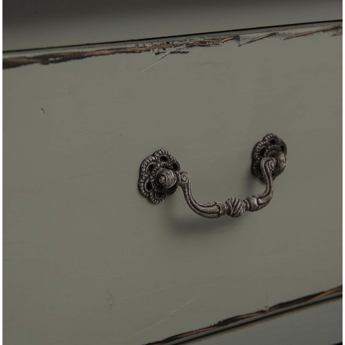 CÓMODA MADERA DE OLMO KOPER VERDE AZULADO 135 CM 3