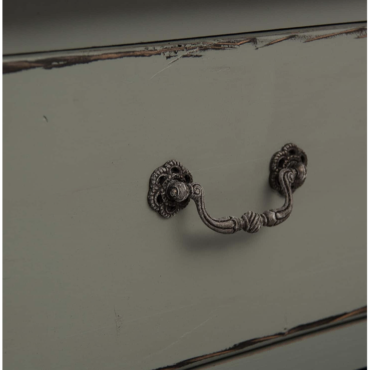 CÓMODA MADERA DE OLMO KOPER VERDE AZULADO 135 CM 3