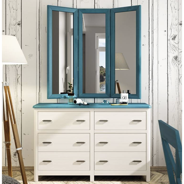 CÓMODA CERDEÑA 6 CAJONES GRUPO SEYS 133 CM 4