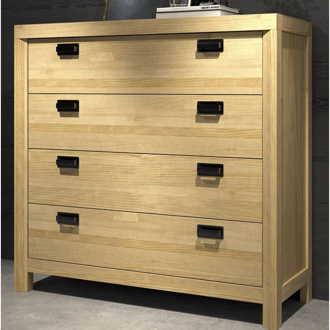 CÓMODA LYON 4 CAJONES GRUPO SEYS 110 CM 1