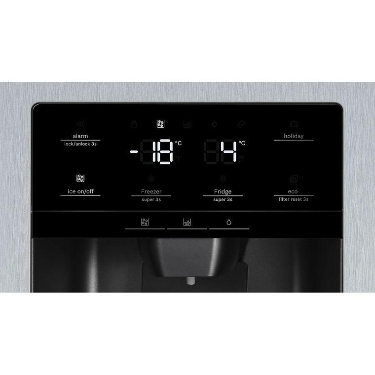 Serie 6 Frigorífico americano 178.7 x 90.8 cm Acero cepillado antihuellas 3