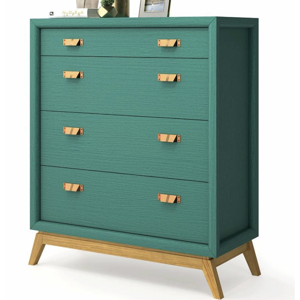 CÓMODA RODAS MADERA MACIZA 102 CM 1