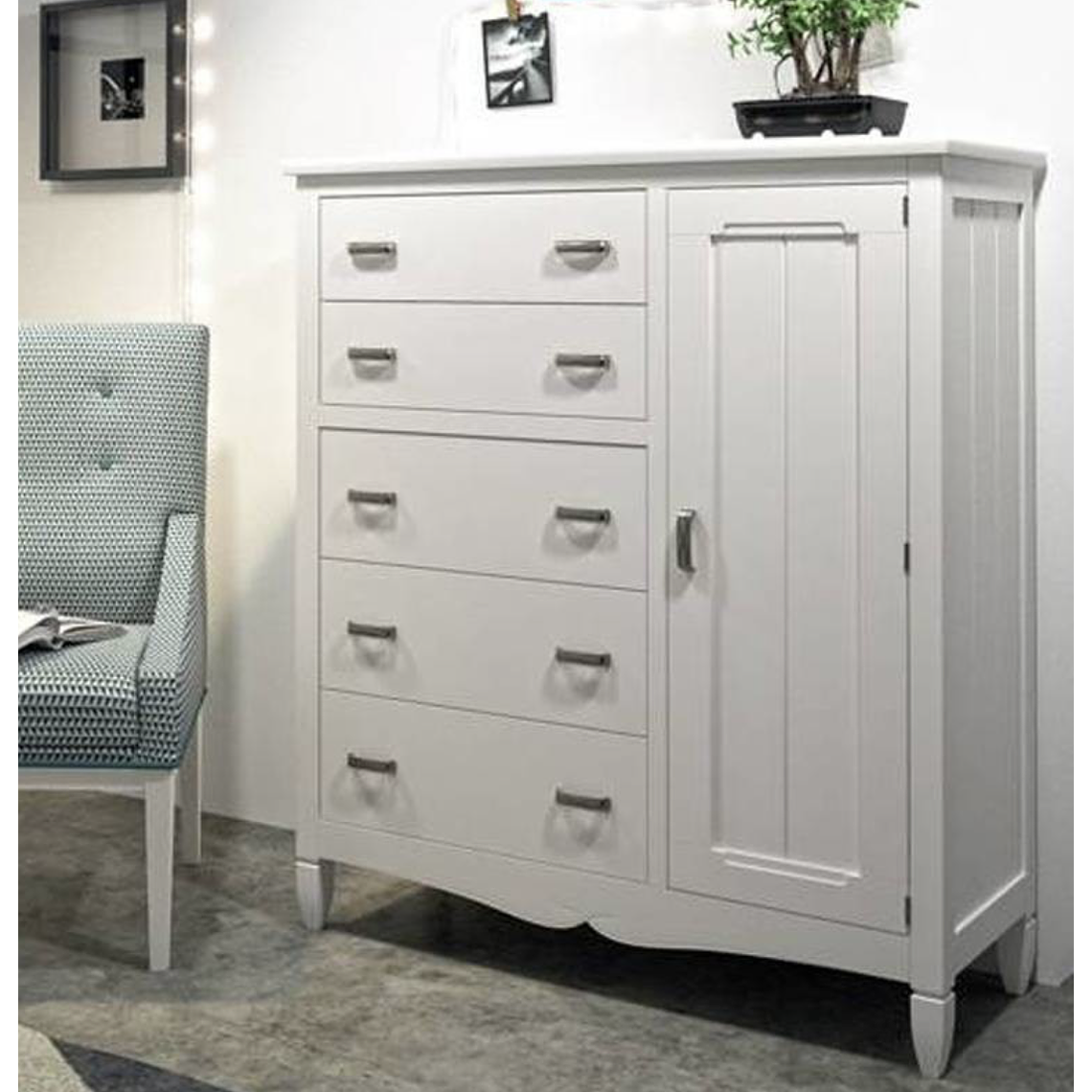 CÓMODA CON PUERTA AMBERES GRUPO SEYS 108 CM 1